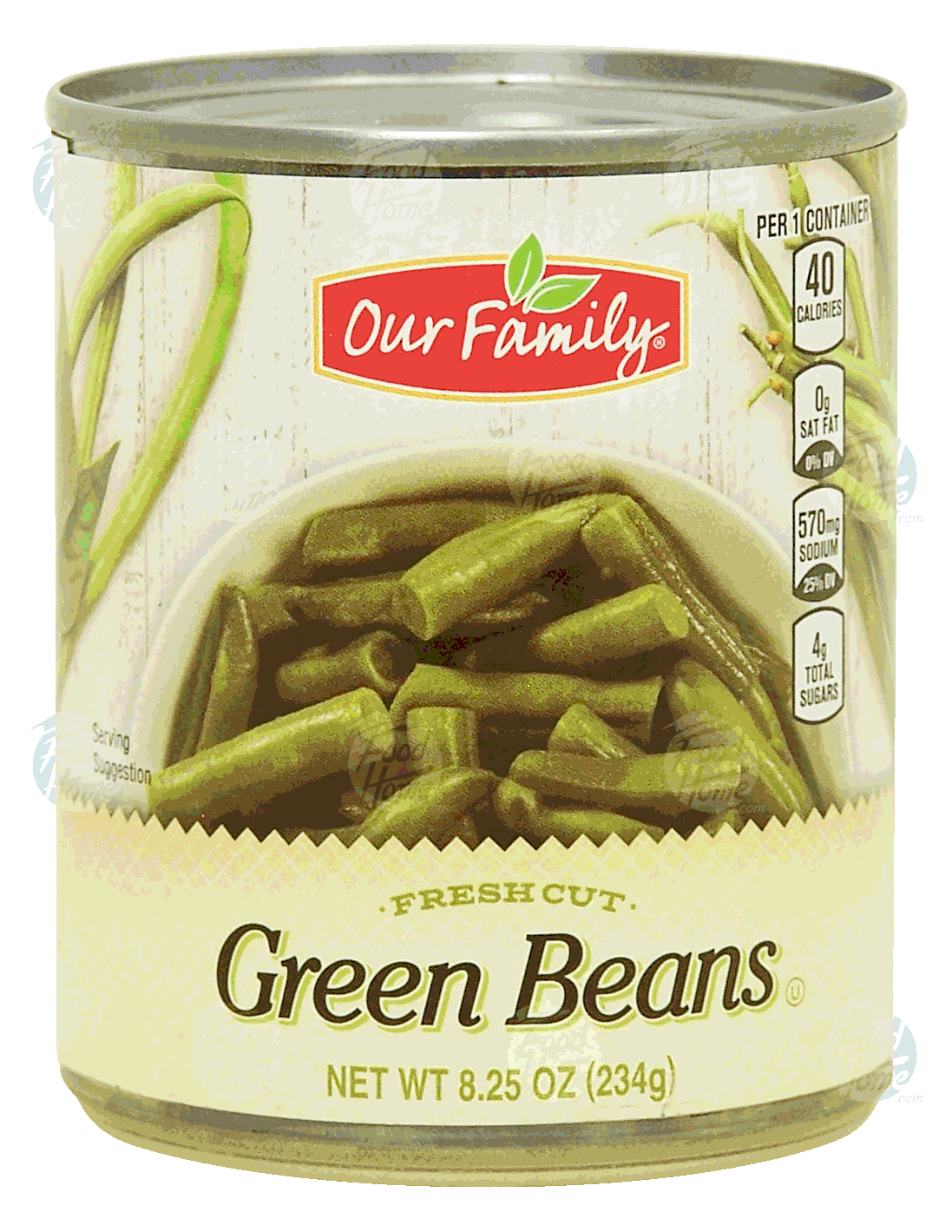 Our Family  green beans, fresh cut Full-Size Picture